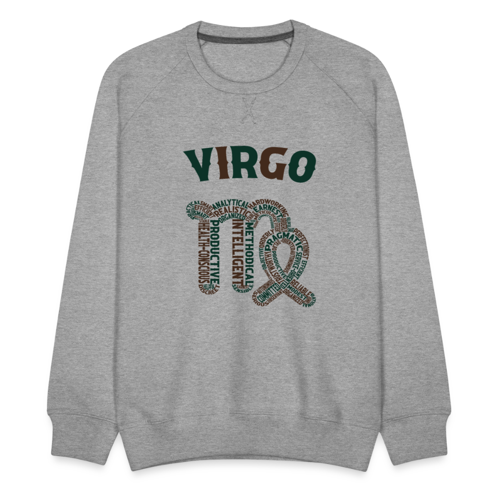 Men's Power Words Virgo Premium Sweatshirt - heather grey