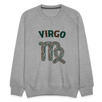 Thumbnail for Men's Power Words Virgo Premium Sweatshirt - heather grey