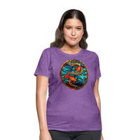 Thumbnail for Women's Mosaic Pisces T-Shirt - purple heather