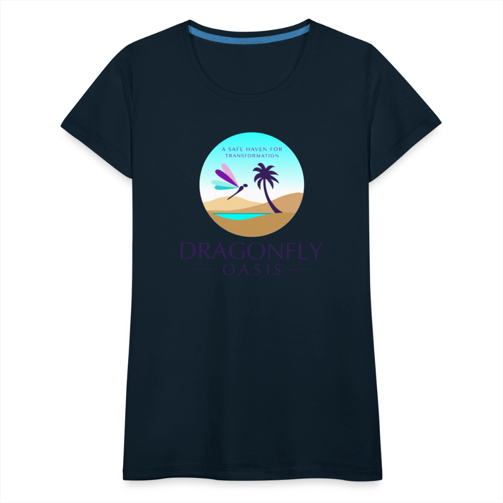 Women's Dragonfly Oasis V.1 Premium T-Shirt - deep navy