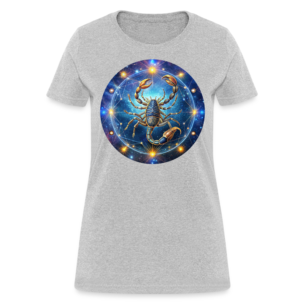 Women's Symbol Scorpio T-Shirt - heather gray