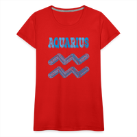 Thumbnail for Women's Power Words Aquarius Premium T-Shirt - red