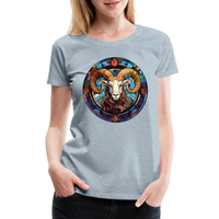 Thumbnail for Women’s Mosaic Aries Premium T-Shirt - heather ice blue