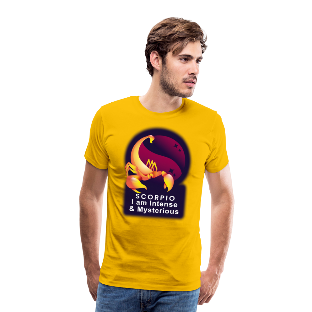 Men's Glow Scorpio Premium T-Shirt - sun yellow