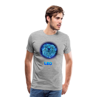 Thumbnail for Men's Leo Premium T-Shirt - heather gray