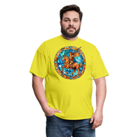 Thumbnail for Men's Mosaic Sagittarius Classic T-Shirt - yellow