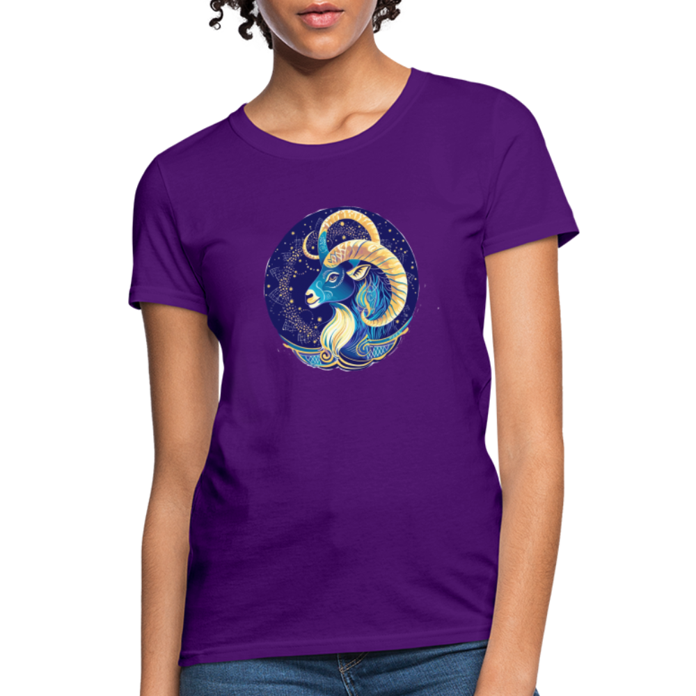 Women's Mythical Capricorn T-Shirt - purple