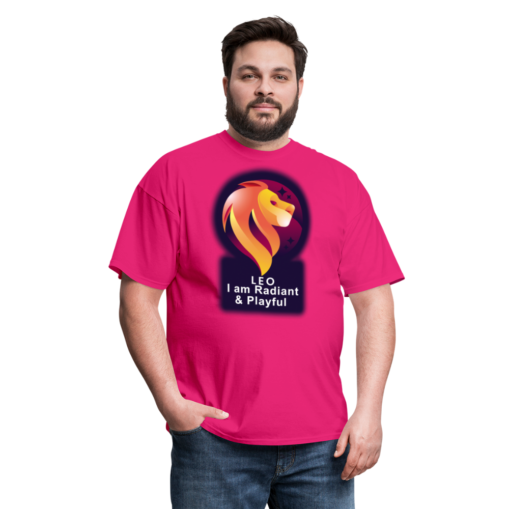 Men's Glow Leo Classic T-Shirt - fuchsia