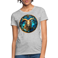 Thumbnail for Women's Mosaic Capricorn T-Shirt - heather gray