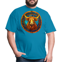 Thumbnail for Men's Mosaic Taurus Classic T-Shirt - turquoise