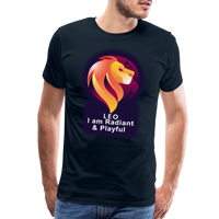 Thumbnail for Men's Glow Leo Premium T-Shirt - deep navy