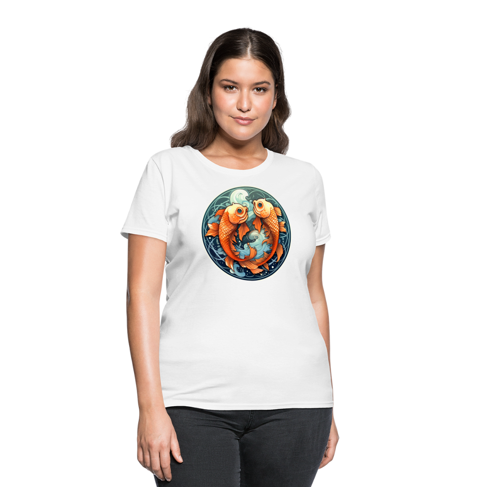 Women's Symbol Pisces T-Shirt - white