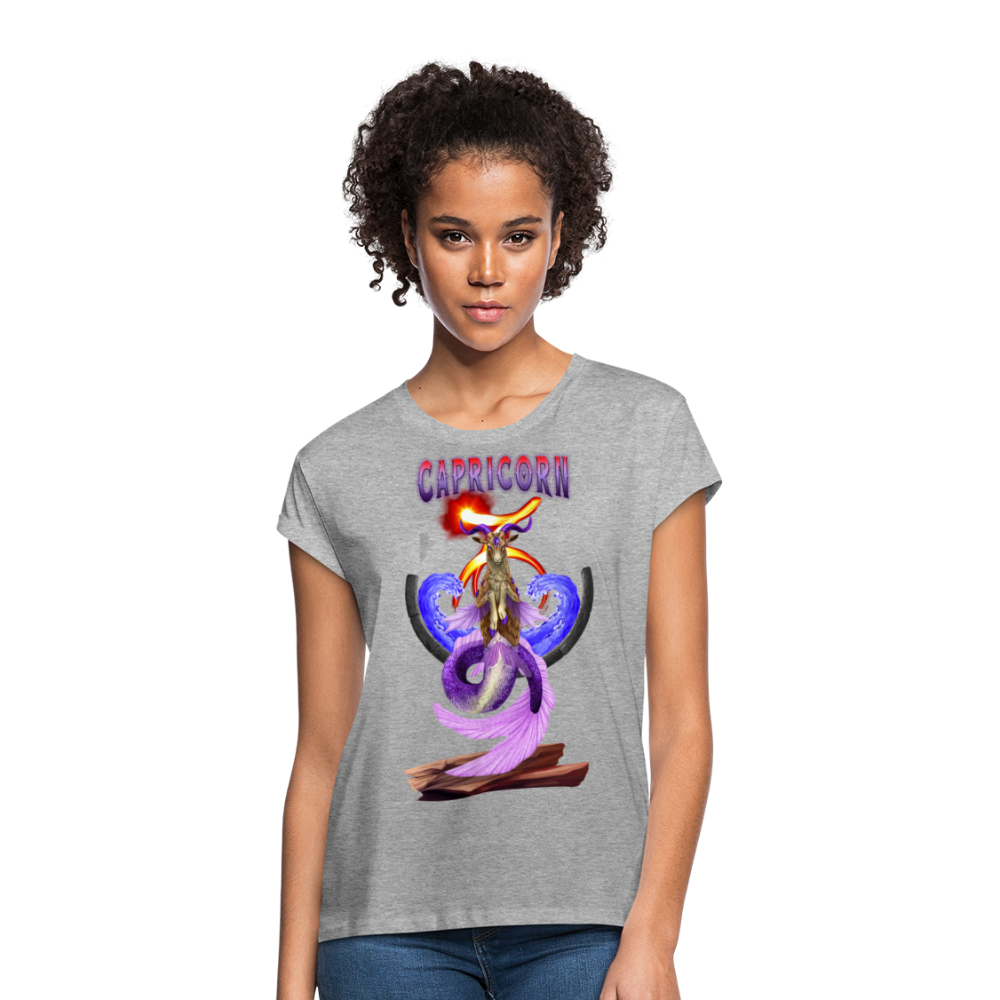 Women's Capricorn Relaxed Fit T-Shirt - heather gray