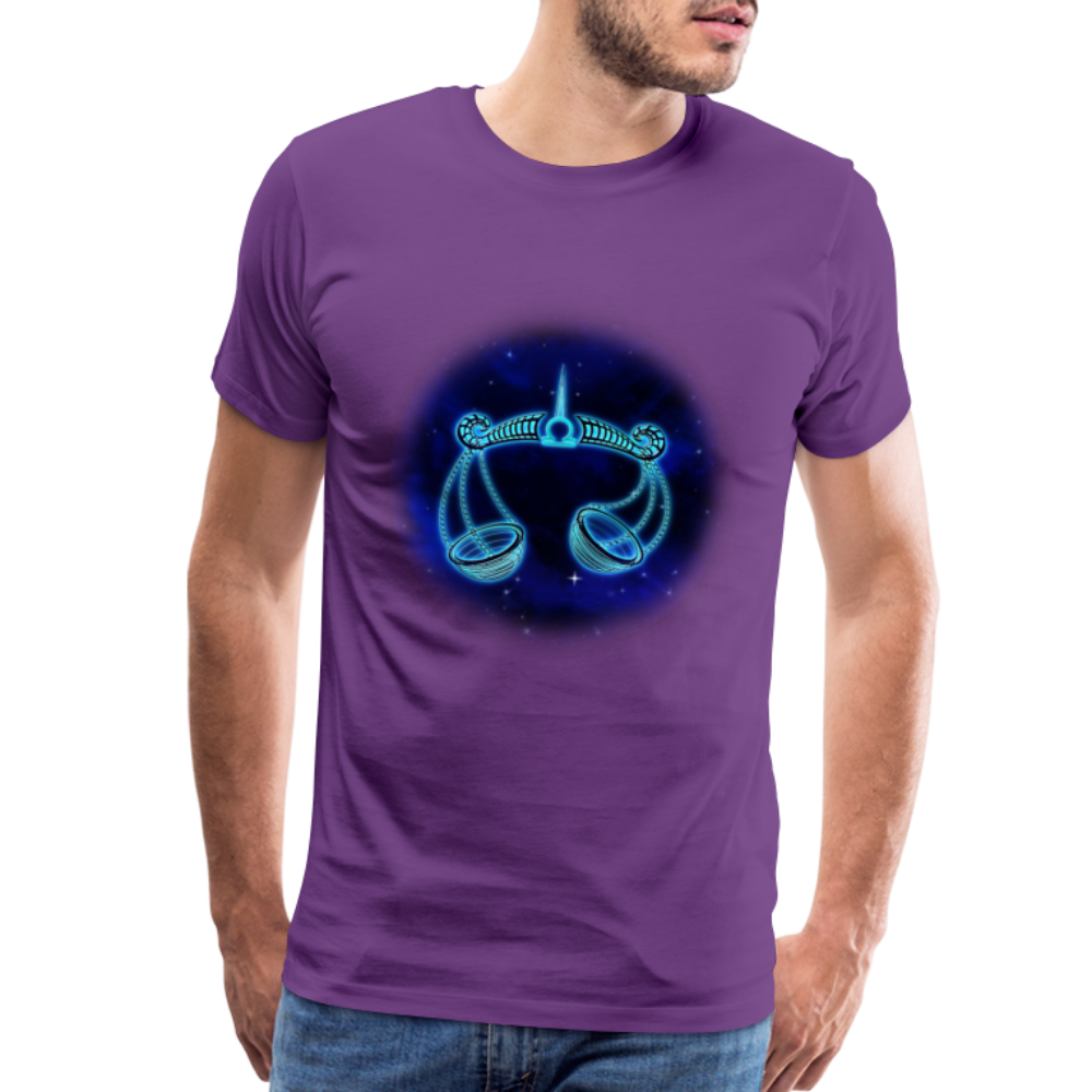 Men's Libra Premium T-Shirt - purple