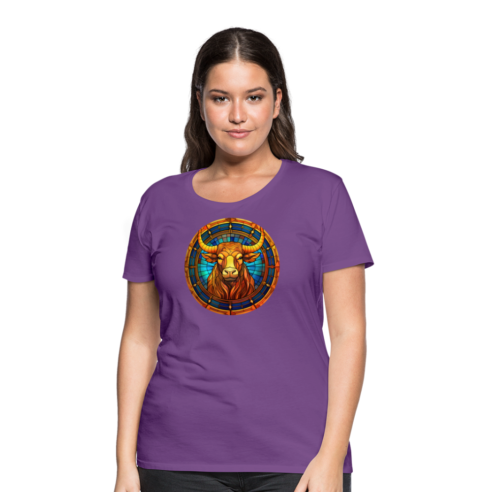 Women’s Mosaic Taurus Premium T-Shirt - purple