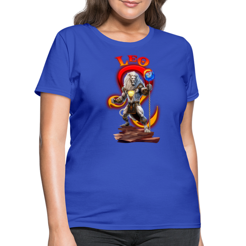 Astral Leo Women's T-Shirt - royal blue