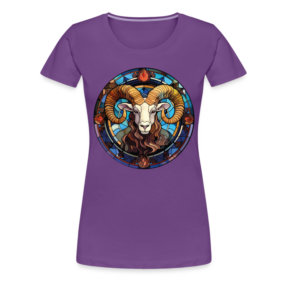 Women’s Mosaic Aries Premium T-Shirt - purple