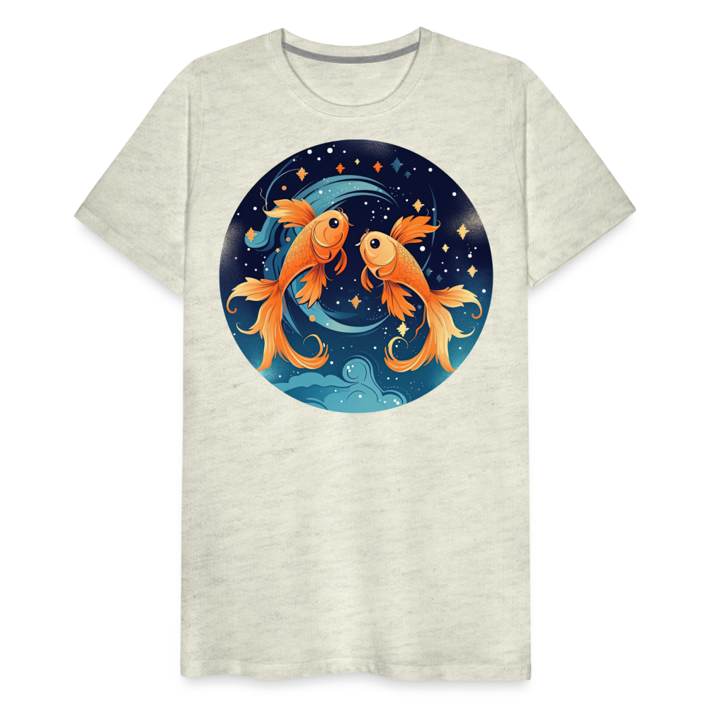 Men's Magic Pisces Premium T-Shirt - heather oatmeal