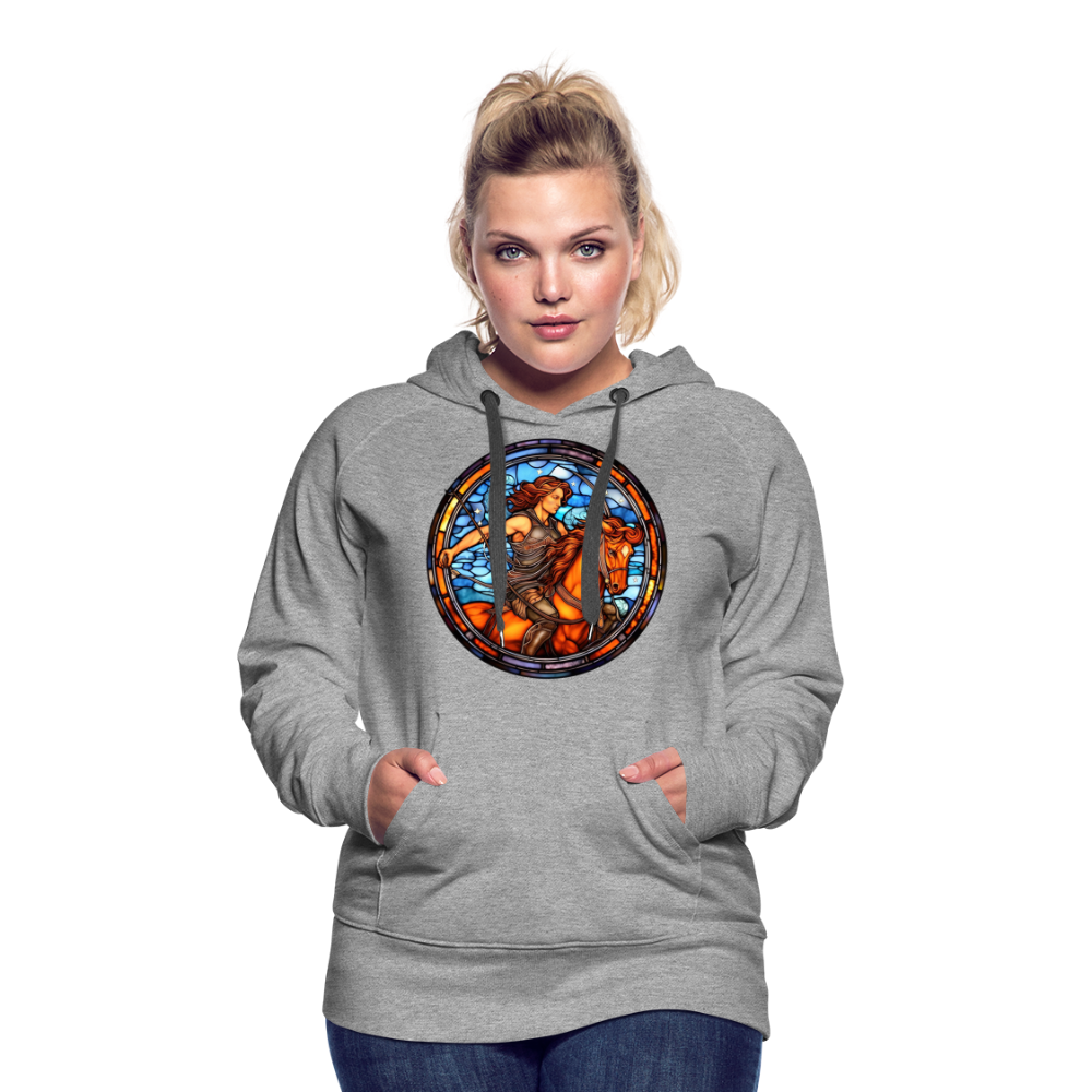 Women’s Mosaic Sagittarius Premium Hoodie - heather grey