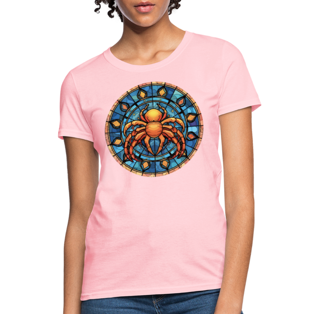 Women's Mosaic Cancer T-Shirt - pink