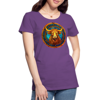 Thumbnail for Women’s Mosaic Taurus Premium T-Shirt - purple