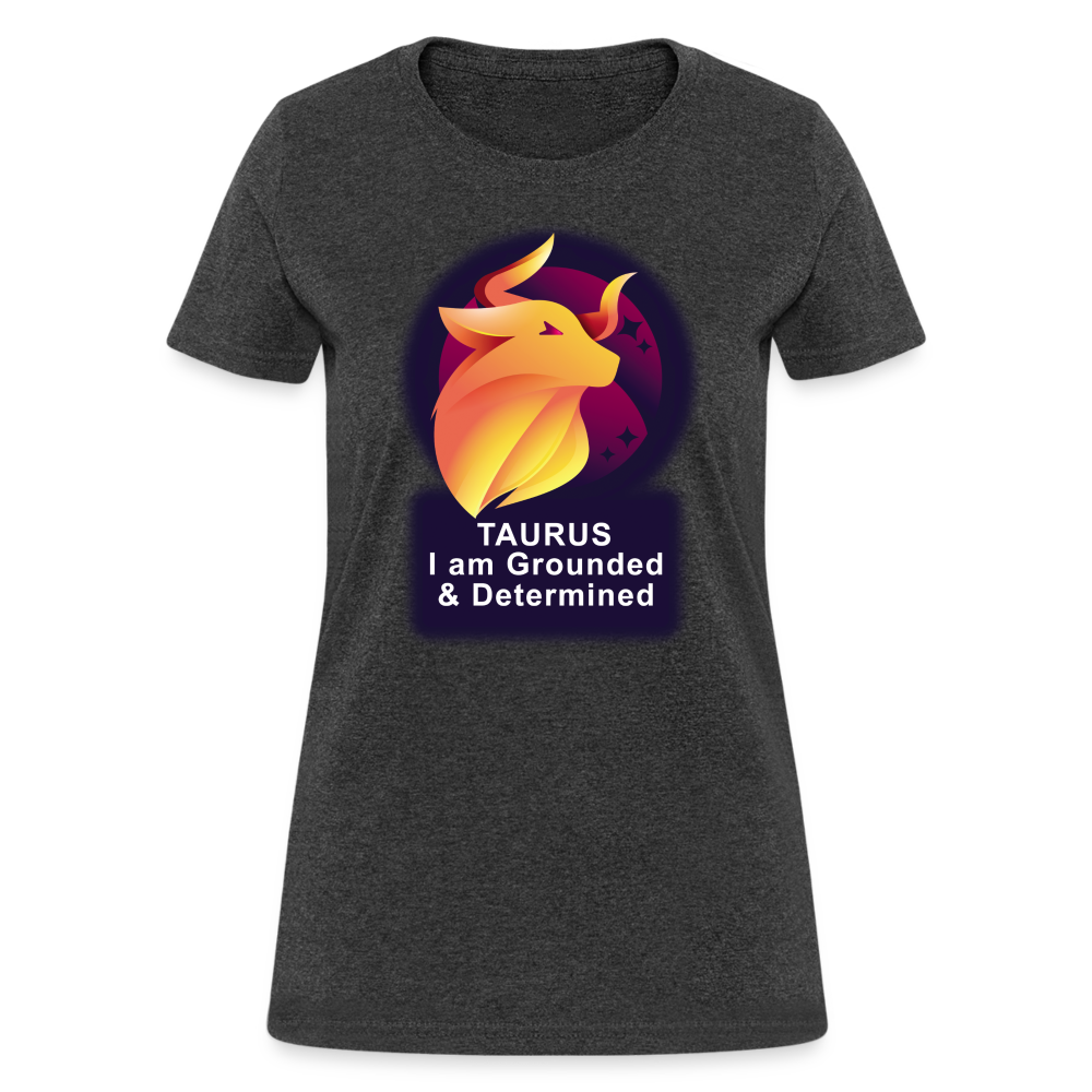 Women's Glow Taurus T-Shirt - heather black