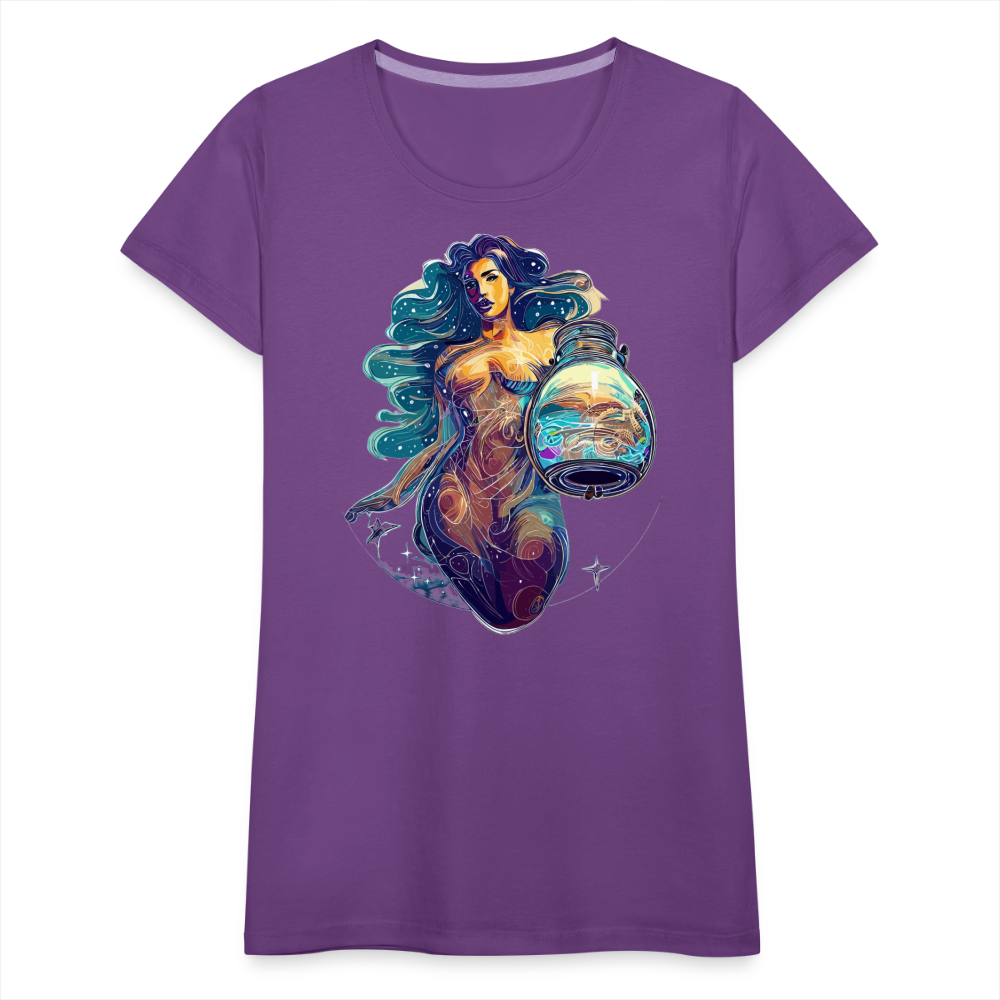 Women’s Mythical Aquarius Premium T-Shirt - purple