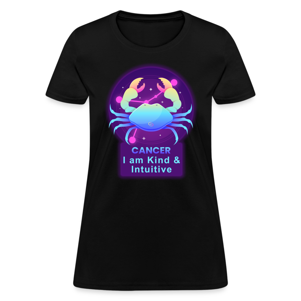 Women's Neon Cancer T-Shirt - black