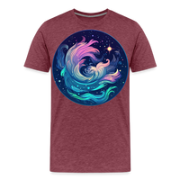 Thumbnail for Men's Magic Aquarius Premium T-Shirt - heather burgundy