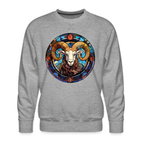 Thumbnail for Men’s Mosaic Aries Premium Sweatshirt - heather grey