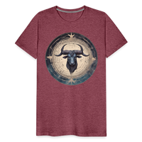 Thumbnail for Men's Mythical Taurus Premium T-Shirt - heather burgundy