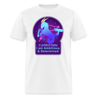 Thumbnail for Men's Neon Capricorn Classic T-Shirt - white