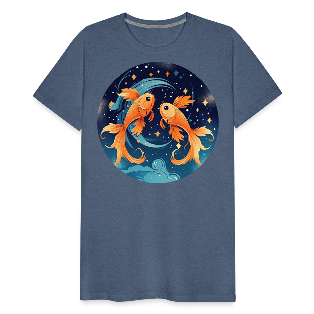 Men's Magic Pisces Premium T-Shirt - heather blue