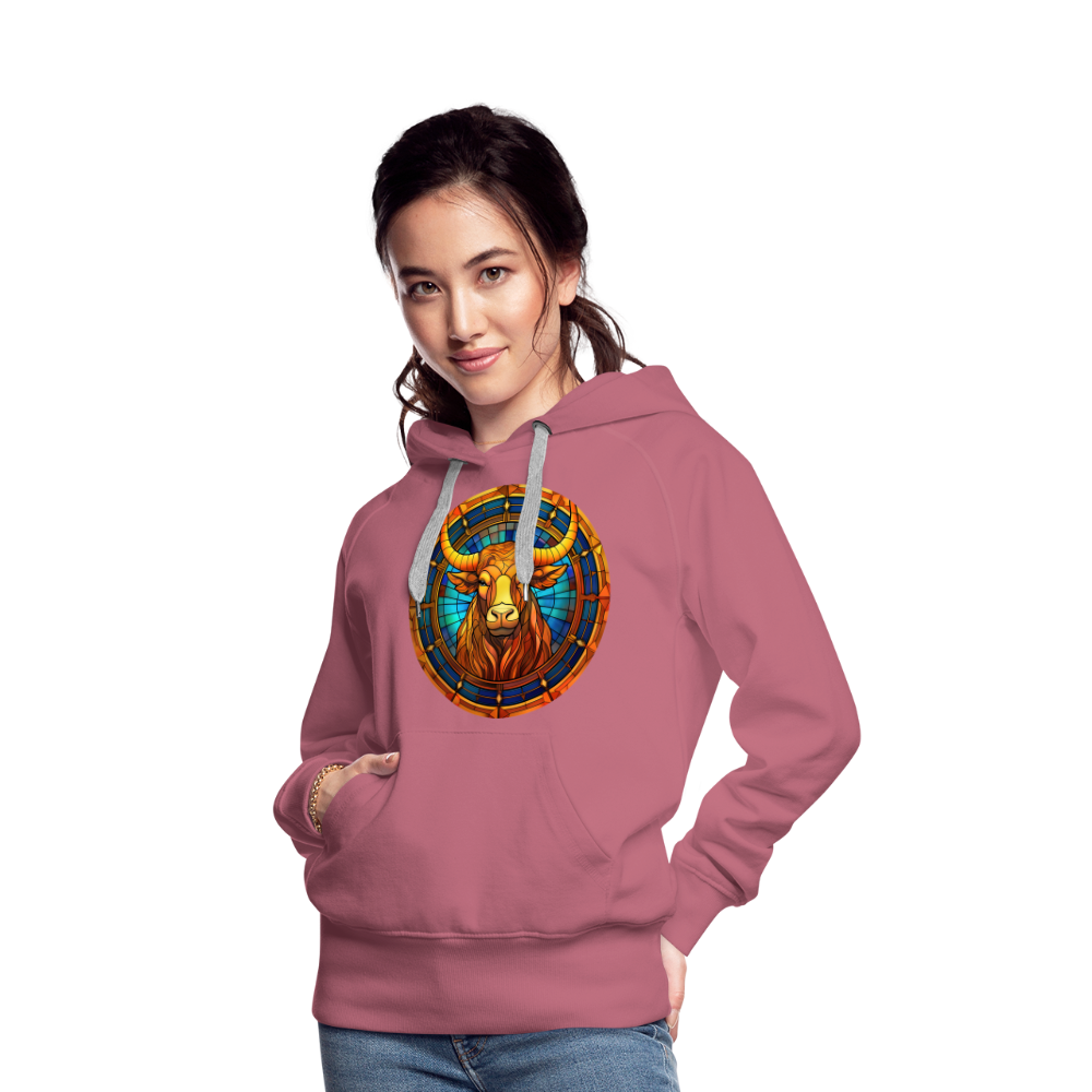 Women’s Mosaic Taurus Premium Hoodie - mauve