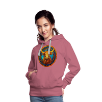 Thumbnail for Women’s Mosaic Taurus Premium Hoodie - mauve