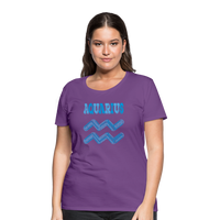 Thumbnail for Women's Power Words Aquarius Premium T-Shirt - purple