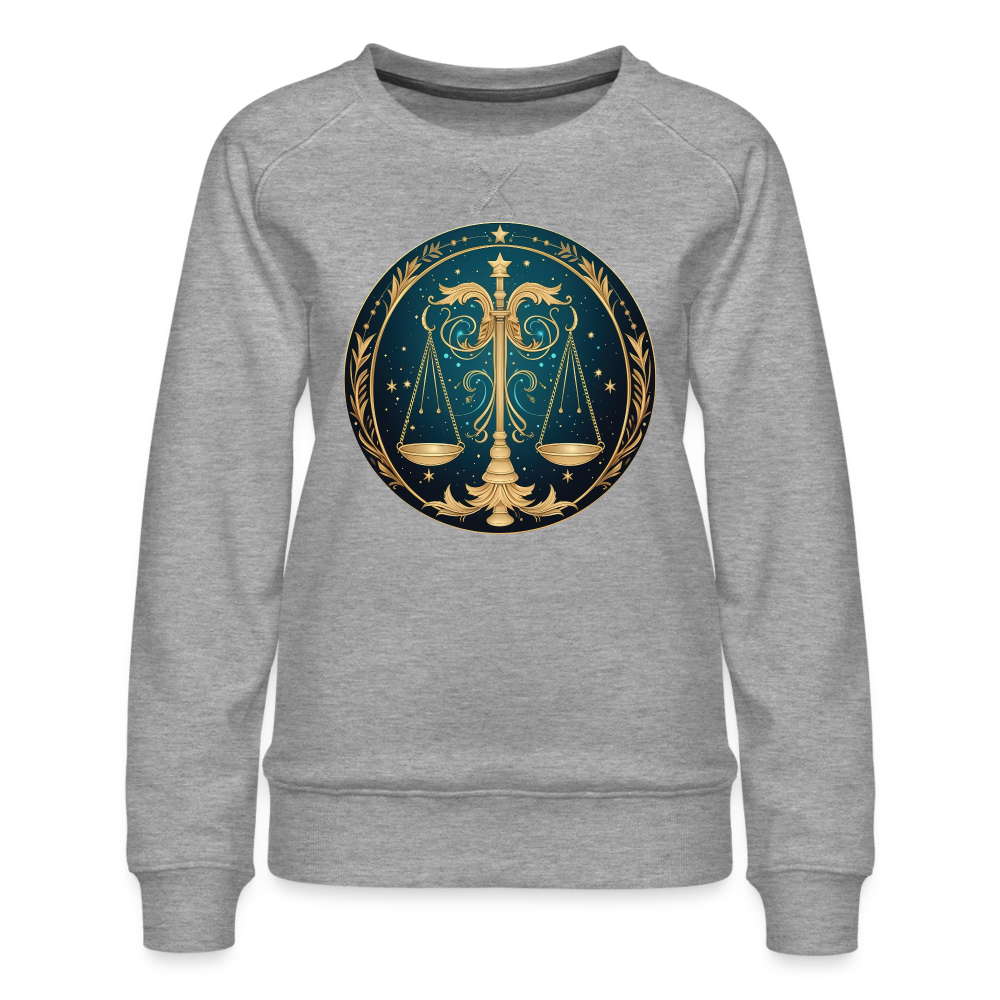 Women’s Mystic Libra Premium Sweatshirt - heather grey