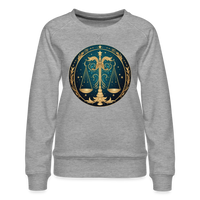 Thumbnail for Women’s Mystic Libra Premium Sweatshirt - heather grey