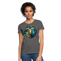 Thumbnail for Women's Mosaic Capricorn T-Shirt - charcoal