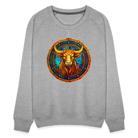 Thumbnail for Women’s Mosaic Taurus Premium Sweatshirt - heather grey