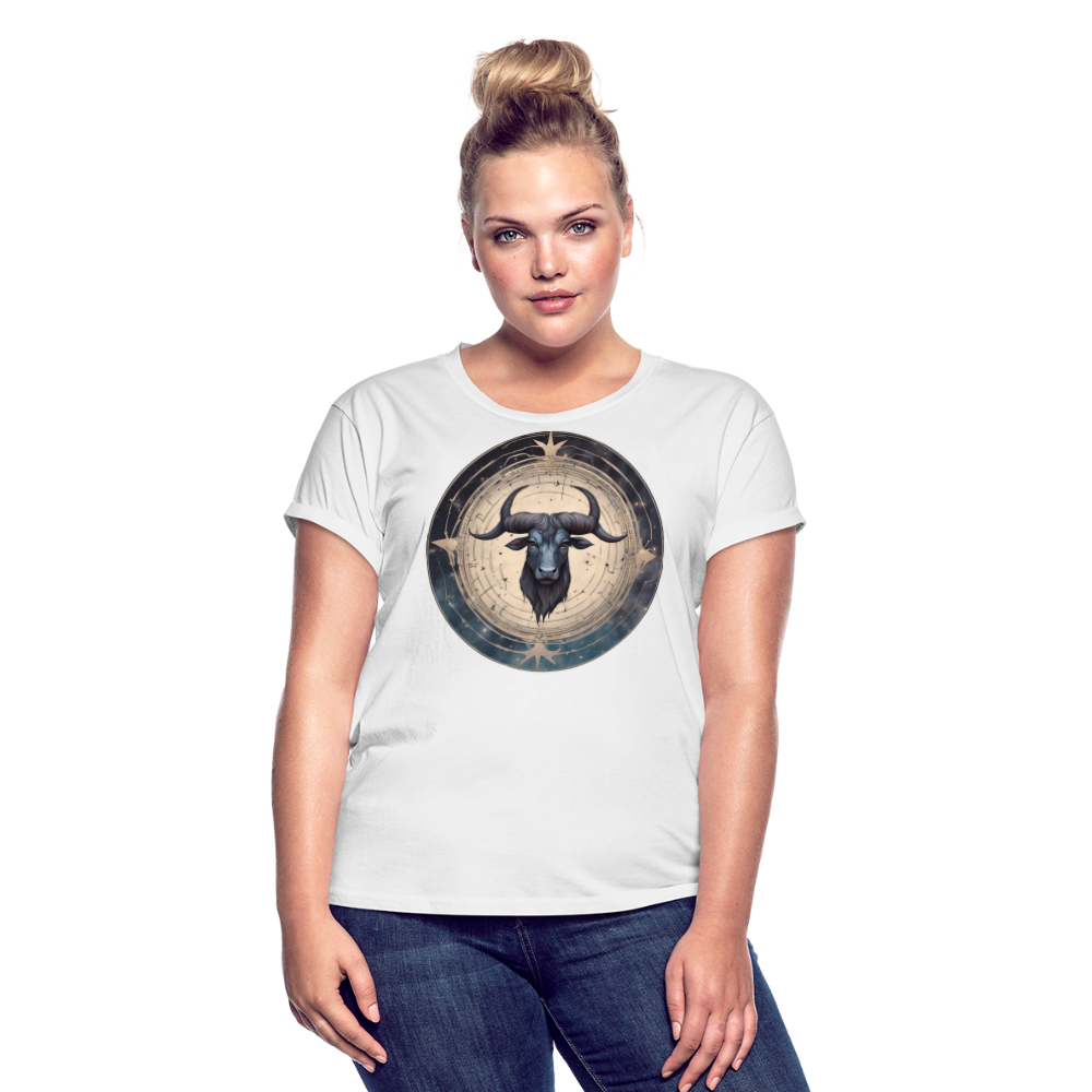 Women's Mythical Taurus Relaxed Fit T-Shirt - white