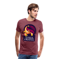 Thumbnail for Men's Glow Scorpio Premium T-Shirt - heather burgundy