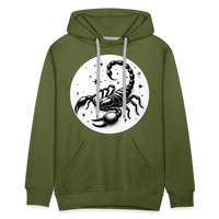 Thumbnail for Men’s Magic Scorpio Premium Hoodie - olive green