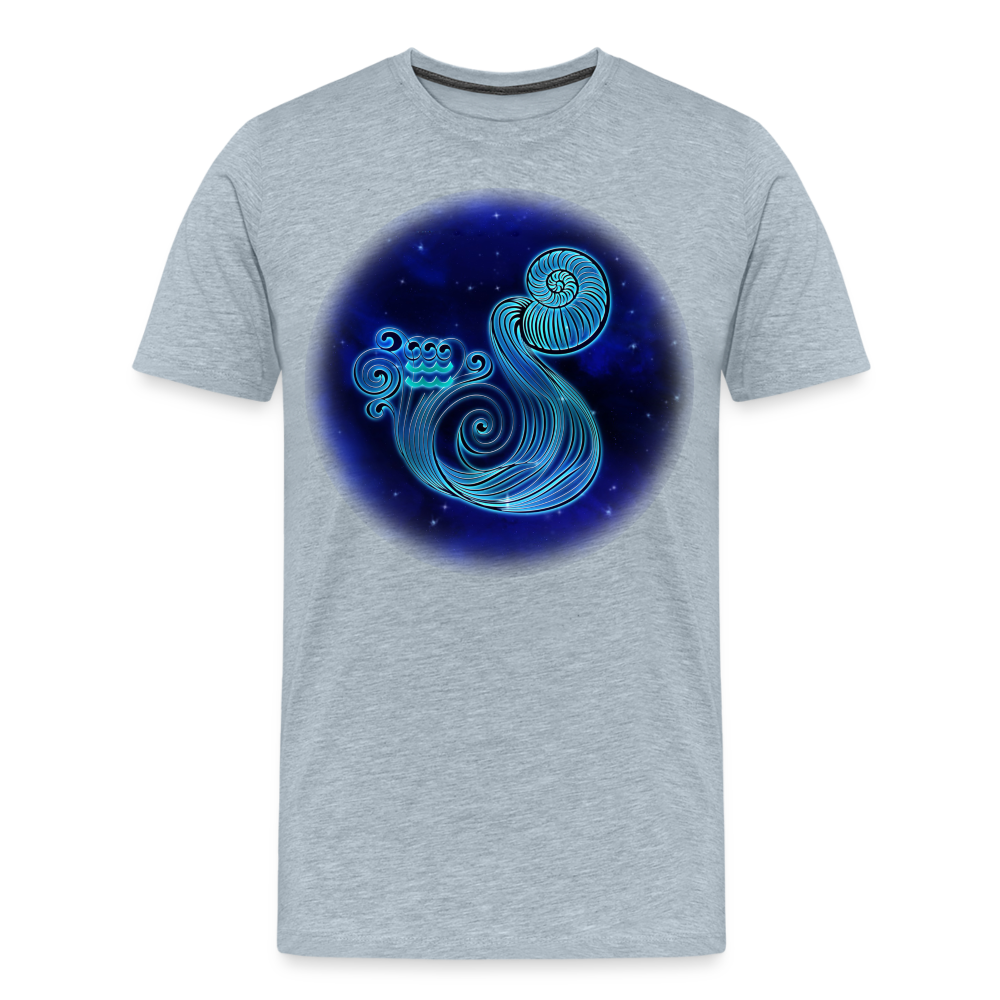 Men's Stellar Aquarius Premium T-Shirt - heather ice blue