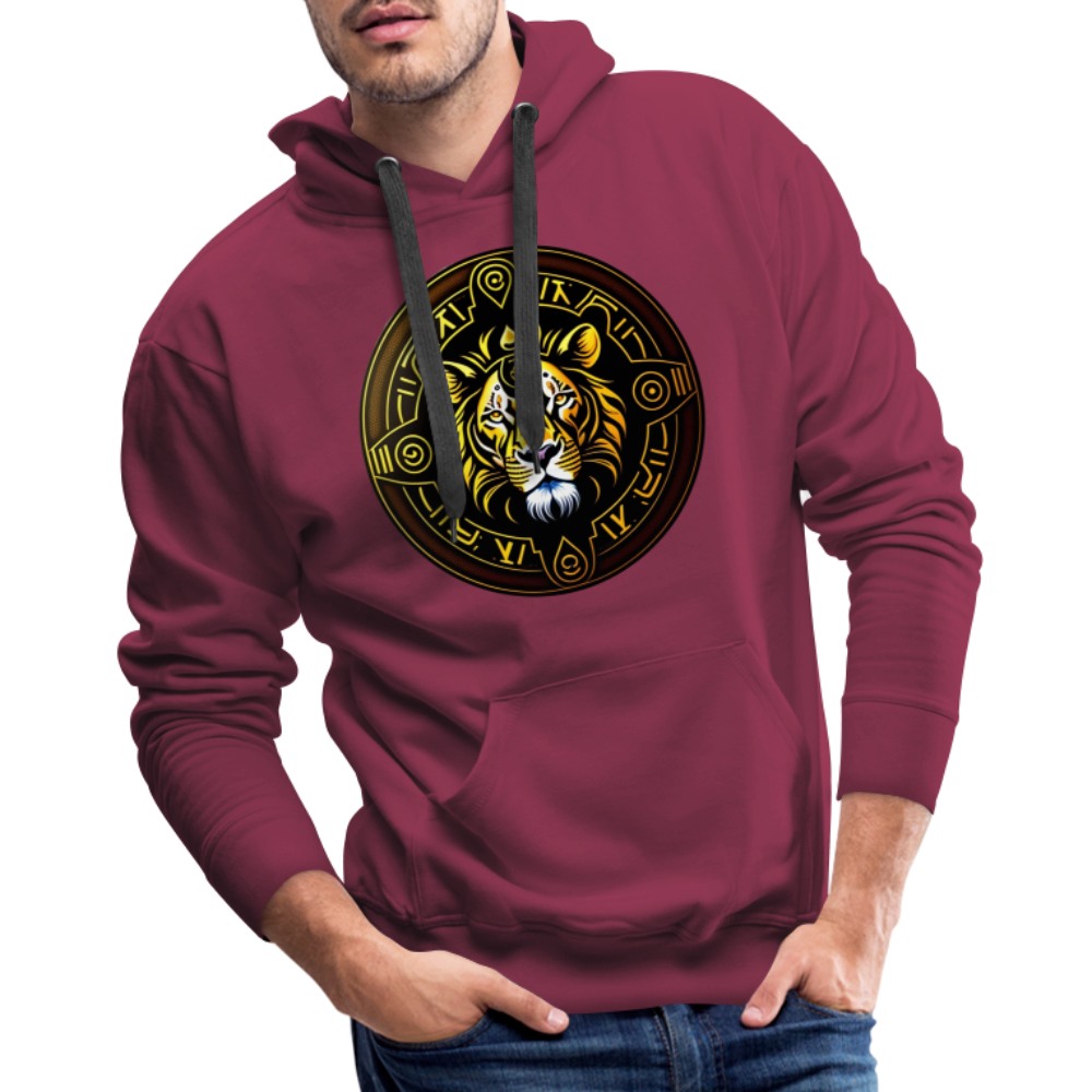 Men’s Mythical Leo Premium Hoodie - burgundy