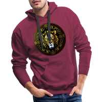 Thumbnail for Men’s Mythical Leo Premium Hoodie - burgundy