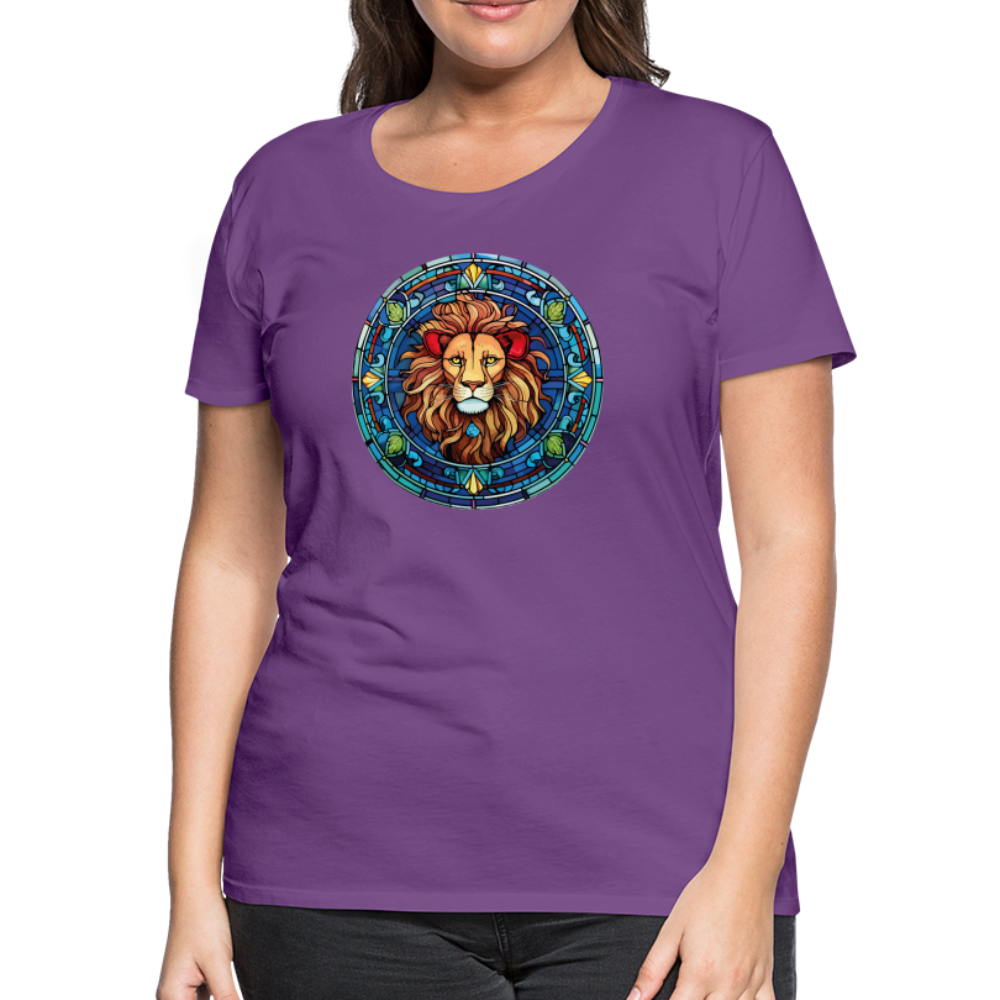 Women's Mosaic Leo Premium T-Shirt - purple