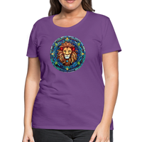 Thumbnail for Women's Mosaic Leo Premium T-Shirt - purple