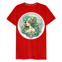 Thumbnail for Men's Symbol Virgo Premium T-Shirt - red