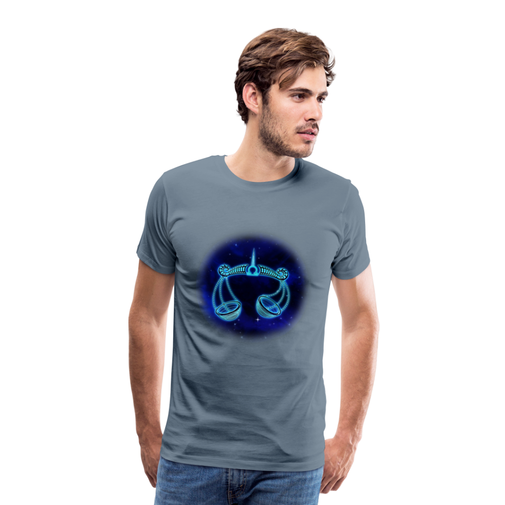 Men's Libra Premium T-Shirt - steel blue